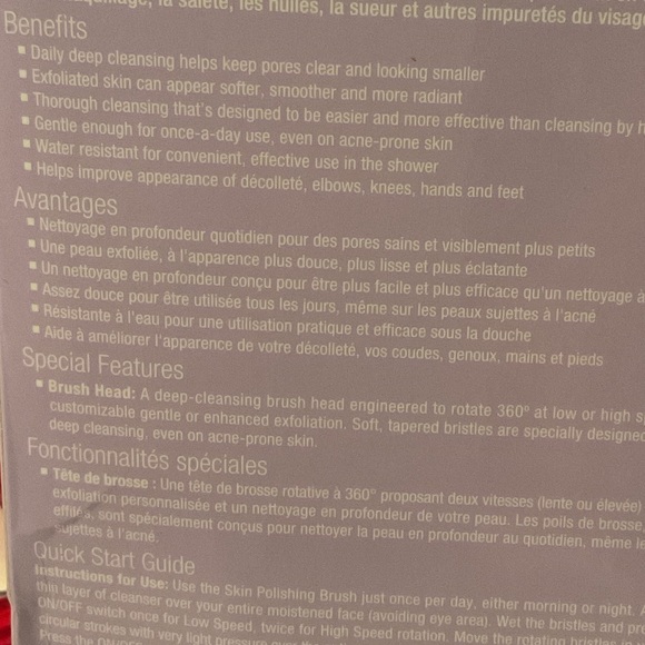 CINDY CRAWFORD MEANINGFUL BEAUTY SKIN POLISHING BRUSH, NEW IN BOX, NEVER USED - Picture 6 of 10